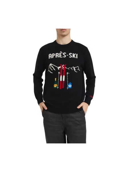 Sweter Mc2 Saint Barth wełniany czarny