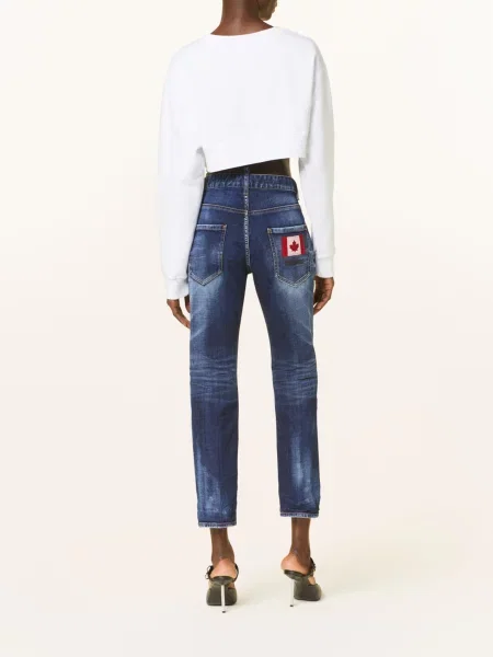 Proste jeansy Dsquared2 niebieskie