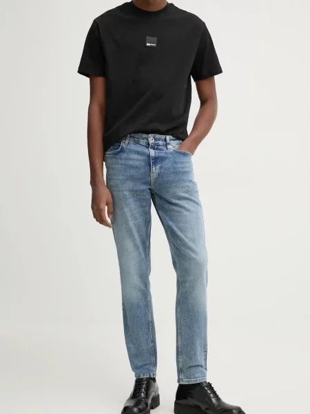 Дънки Karl Lagerfeld Jeans синьо