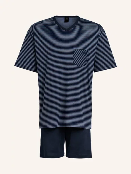 Calida Piżama Z Szortami Relax Streamline blau granatowa