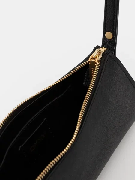 DKNY baguette táska női bőr fekete