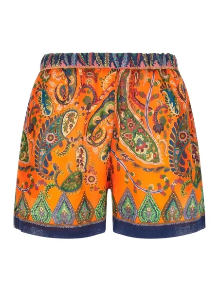 Szorty Etro z wysoką talią z wzorem paisley