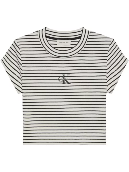 Calvin Klein Jeans T-shirt Crna bijela