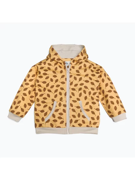Bluza dziecięca KID STORY Z Kapturem chocolate pomarańczowa