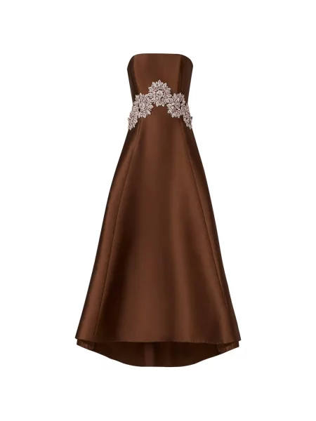 Rochie Costarellos asimetrică maro