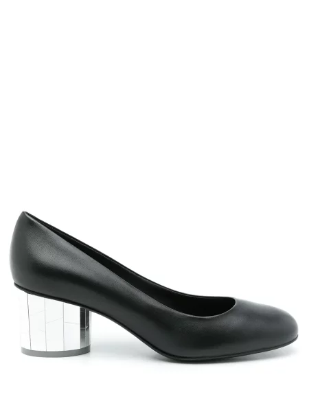 Pantofi cu toc Ferragamo din piele slip-on negru