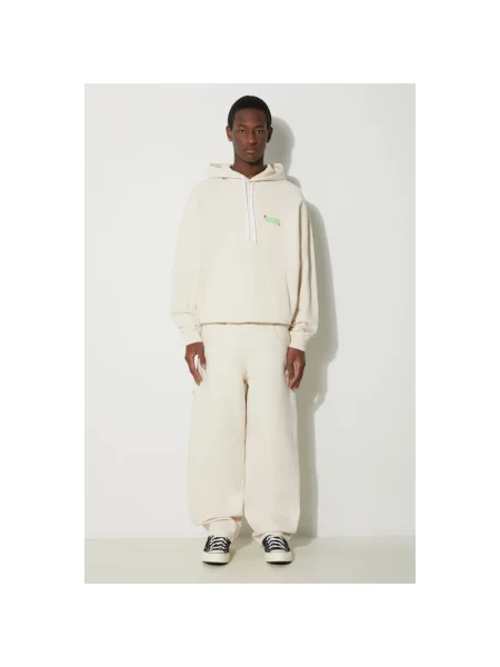 Bluza z kapturem Marcelo Burlon z kapturem beżowa