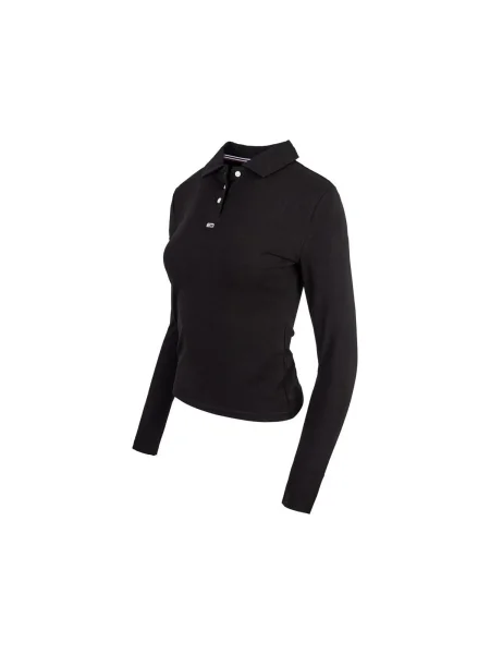Tricou mânecă lungă Tommy Hilfiger negru