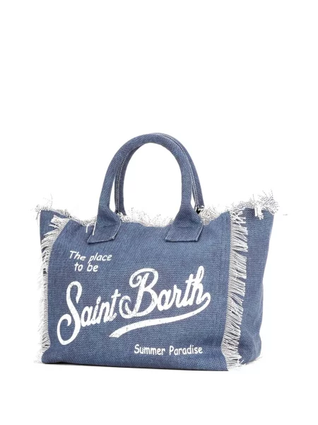 Shopper rankinė Mc2 Saint Barth su kutais mėlyna