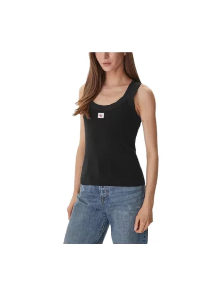 Top Calvin Klein bez rękawów czarny