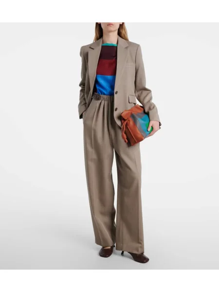 Pantaloni Loewe de lână bej