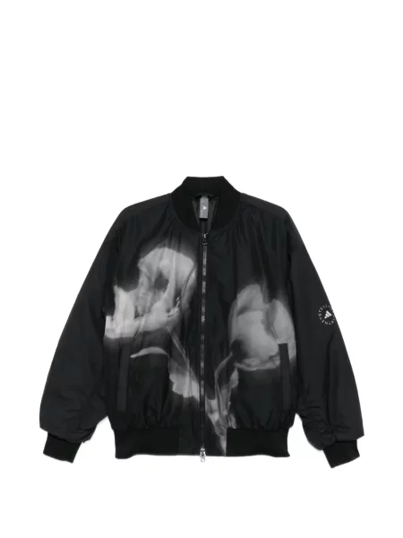 Geacă bomber Adidas By Stella Mccartney cu model floral cu imagine negru