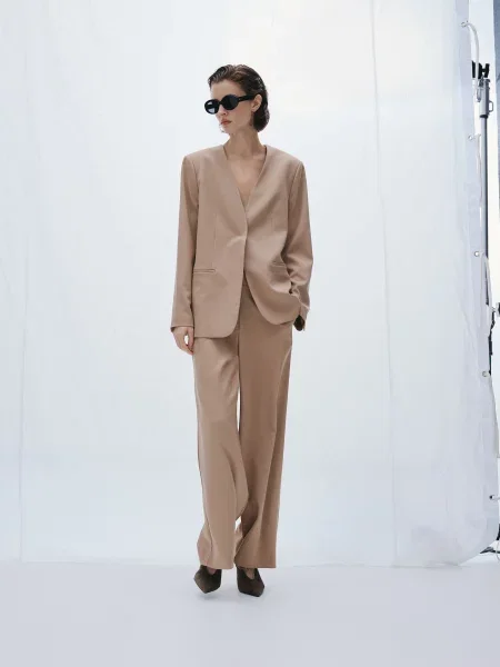 Кожаные туфли Reserved коричневые