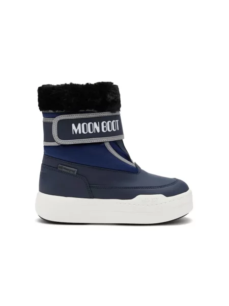 Botki dziecięce Moon Boot niebieskie