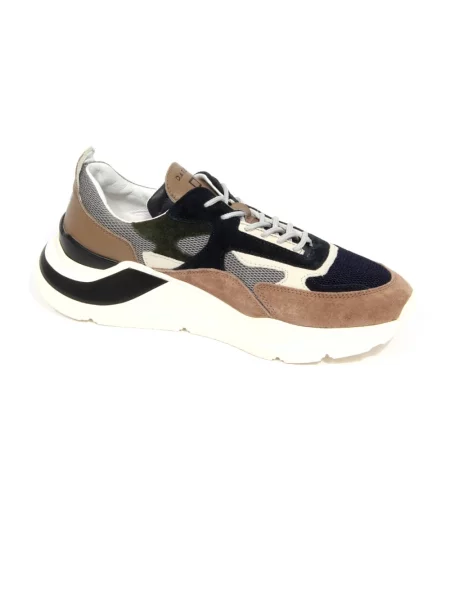 Sneakersy D.a.t.e. z siateczką szare