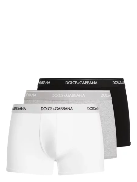 Boxeri Dolce & Gabbana din jerseu alb