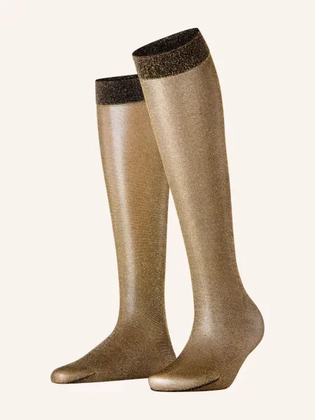 Falke Cienkie Podkolanówki Glitter Kh Z Błyszczącą Przędzą schwarz