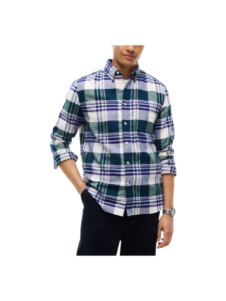 Koszula Tommy Hilfiger flanelowa zielona