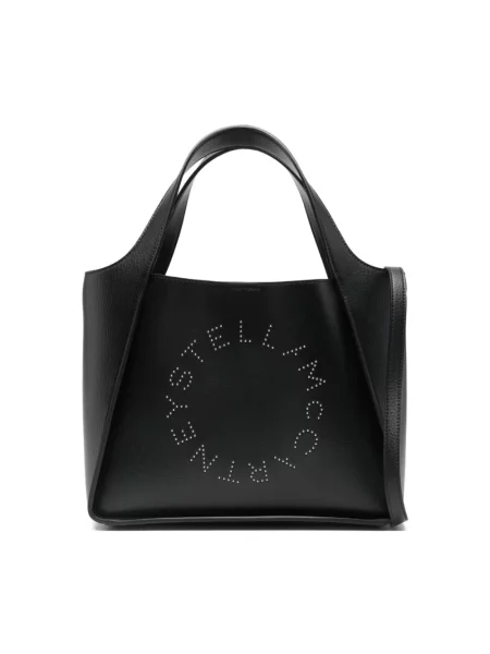 Shopperka Stella Mccartney z logo czarna