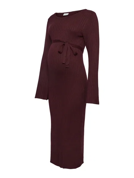MAMALICIOUS Rochie tricotat vin roșu