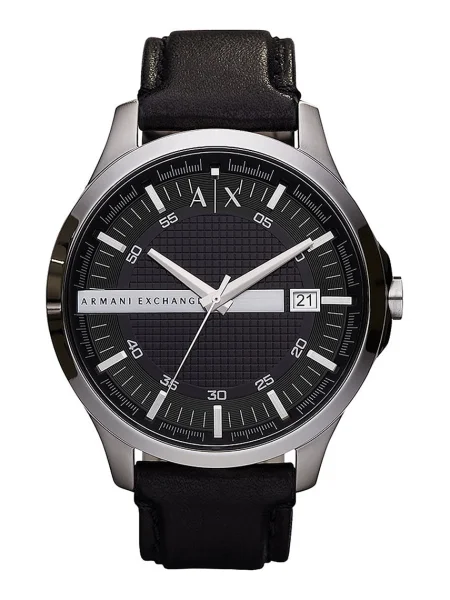ARMANI EXCHANGE Analógové hodinky / strieborná čierna