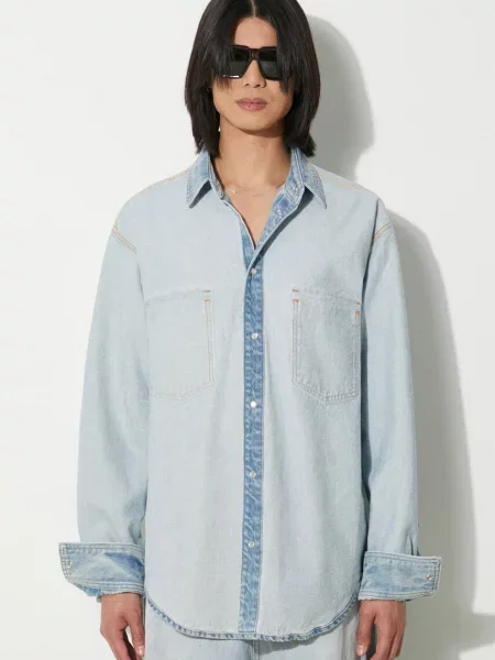 Джинсова сорочка VETEMENTS Inside-Out relaxed класичний комір