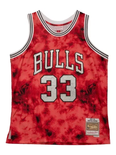 Galaxie košile Mitchell & Ness červená