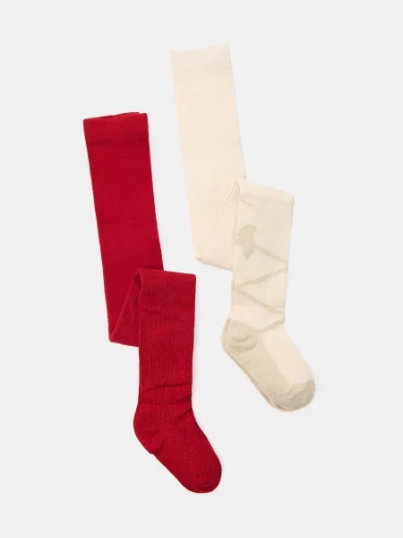 Sinsay Punčocháče s metalickou nití 2 pack vícebarevná