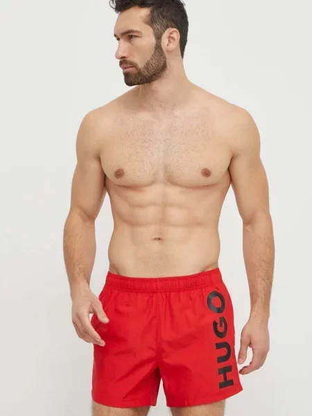 Плувни шорти HUGO червено