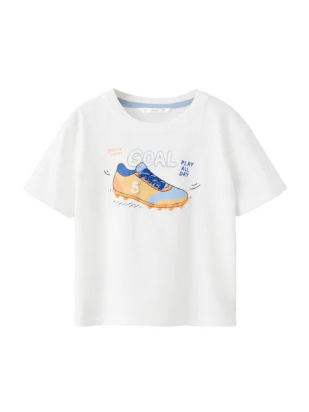 MANGO KIDS Tricou GOAL albastru / albastru deschis / portocaliu deschis alb