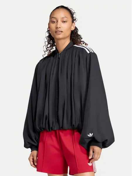 Jacket adidas Satin Pleated Track Top Black XL čierna