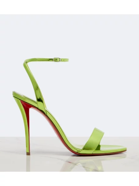 Sandale Christian Louboutin din piele verde