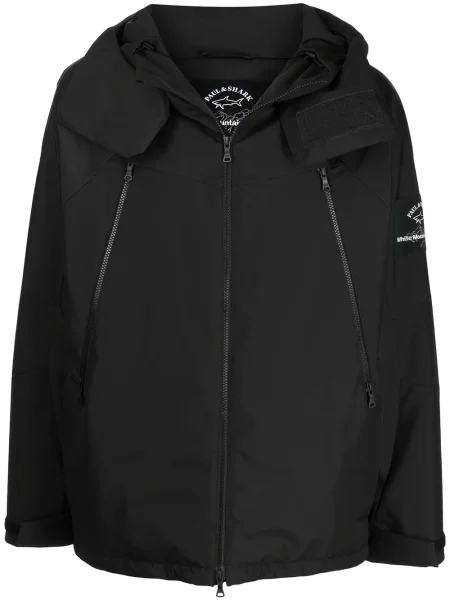 Geacă White Mountaineering cu glugă alb