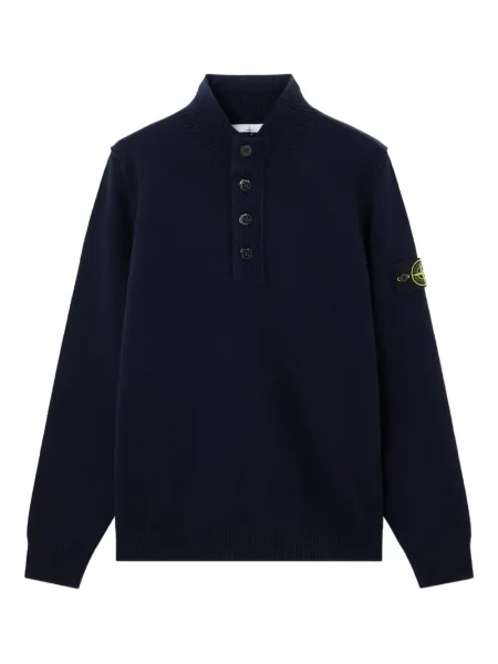 Polo Stone Island cu strasuri albastru