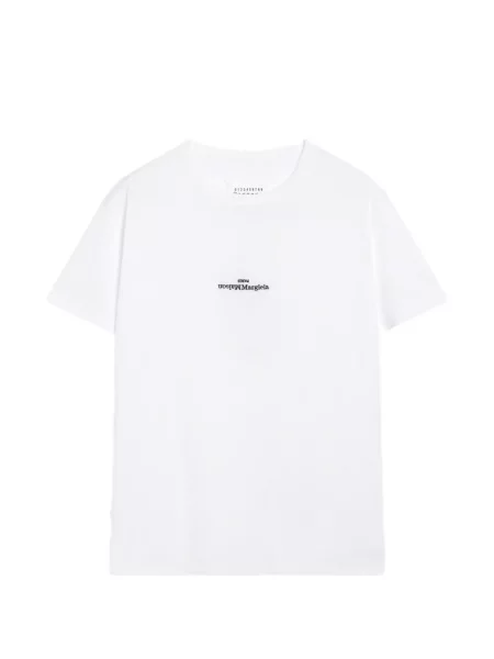 Tricou Maison Margiela cu autograf alb