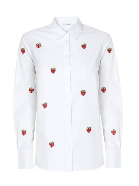 TATUUM Tricou roșu / murdar alb