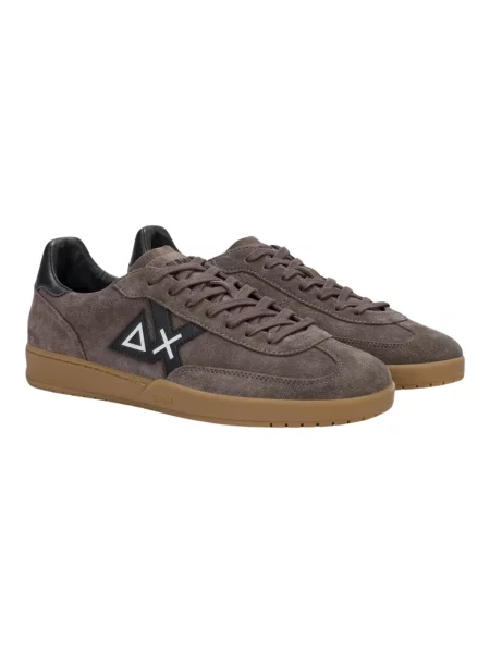 Sneakersy Sun68 zamszowe brązowe