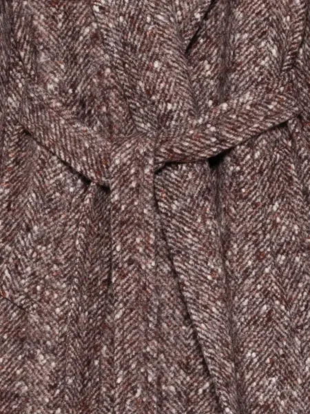Palton Eleventy cu model herringbone violet