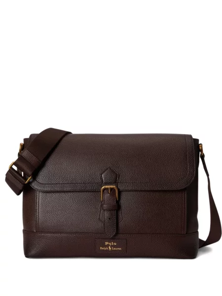 Geantă Polo Ralph Lauren cu cataramă până la genunchi alb