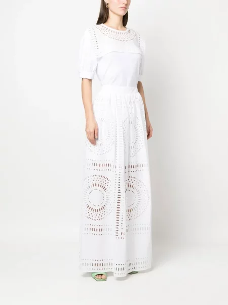 Maxi sijonas Alberta Ferretti balta