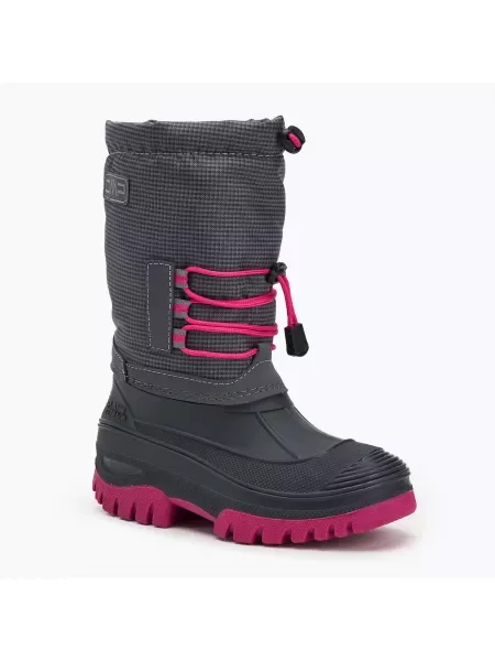 Śniegowce juniorskie CMP Ahto Snowboots Wp asphalt czarne
