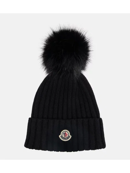 Căciulă Moncler de lână negru