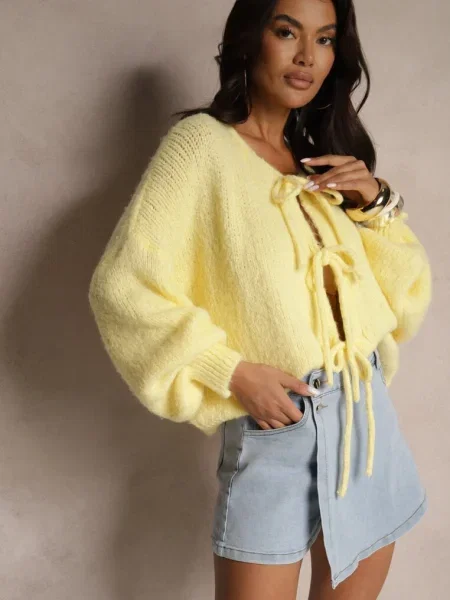 Jasnoniebieskie Asymetryczne Spódnico-Szorty z Bawełny Velvivia niebieskie