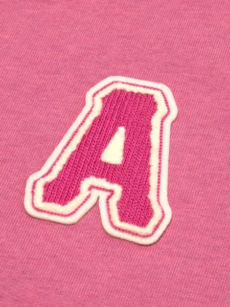 Hanorac crewneck Aape By A Bathing Ape cu broderie roz