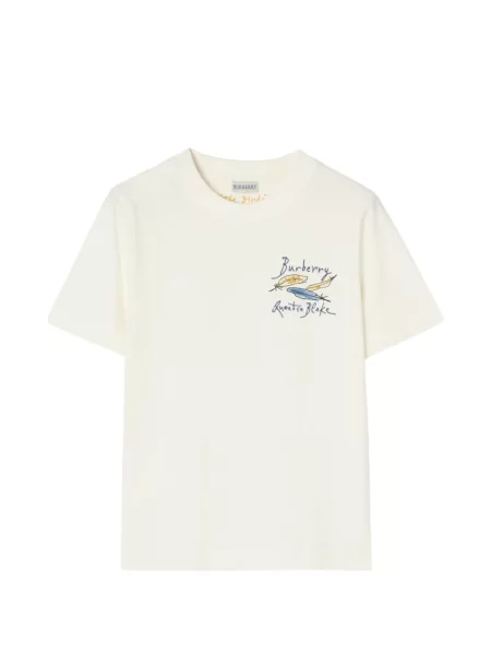 Tricou Burberry cu pene