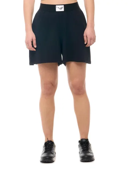 Bermudy Leone Apparel z bawełny elastyczny pas styl bokserski czarne