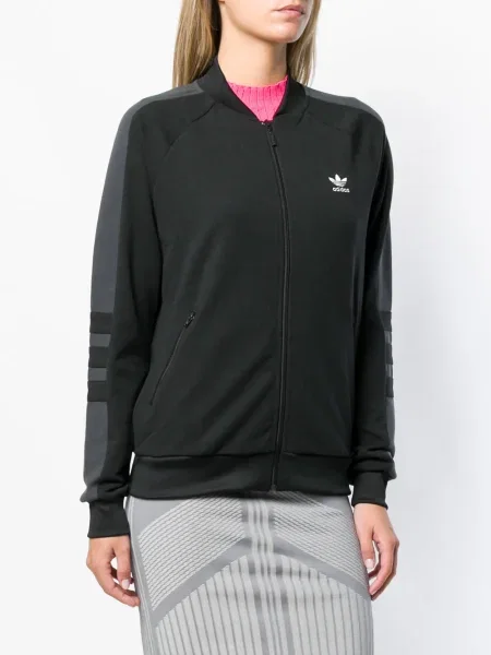 Geacă Adidas cu dungi negru