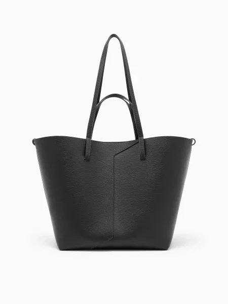 Кожаная сумка Emporio Armani черная