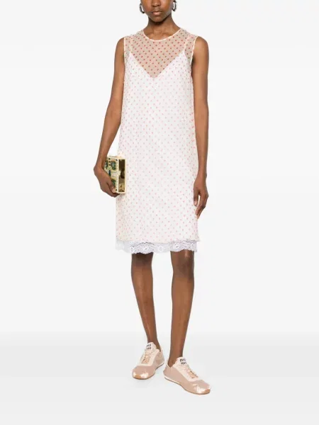 Rochie mini N°21 cu buline din dantelă