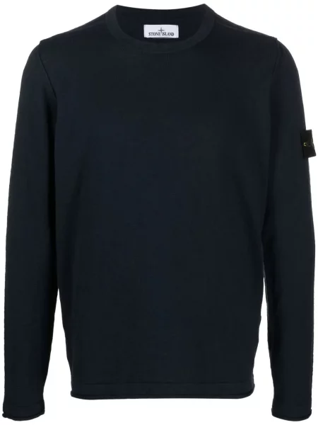 Sweter Stone Island z kamieniami niebieski
